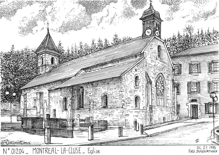 N 01204 - MONTREAL LA CLUSE - église